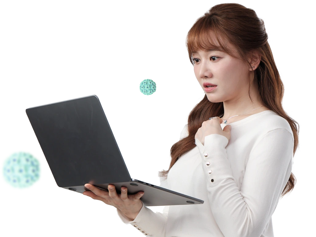 Woman with laptop